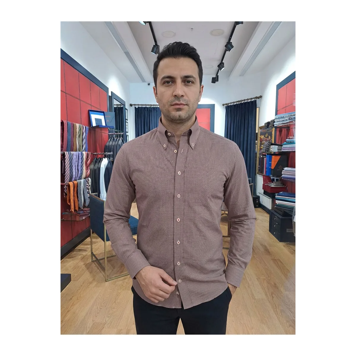 Erkek %100 Pamuk Gömlek (SH1004)